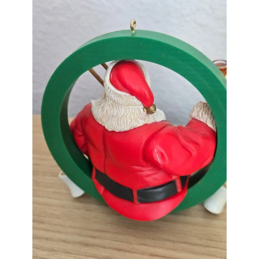 Vintage 1992 Coca-Cola Trim A Tree Santa Claus Ornament Set Haddon Sundblom Art